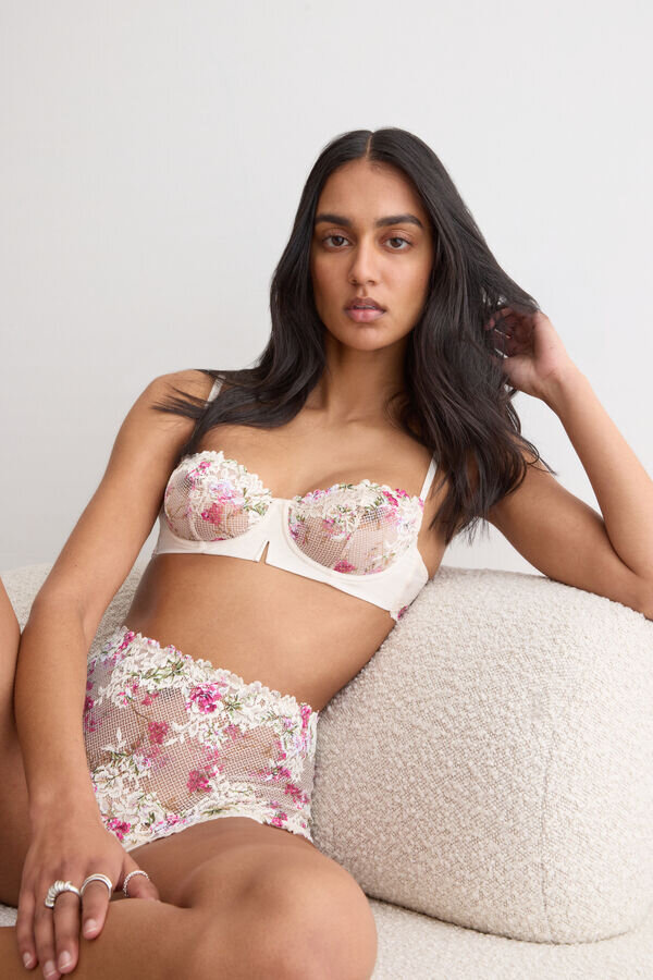 Reggiseno a balconcino Denise con stampa Pretty Flowers Reggiseno a balconcino Denise con stampa Pretty Flowers