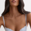 Reggiseno a balconcino in seta e pizzo Silky Flowers Sofia