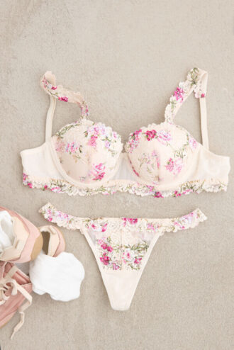 Reggiseno a balconcino Sofia con stampa Pretty Flowers