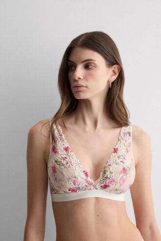 Reggiseno a triangolo Lara con stampa Pretty Flowers