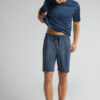 Shorts in cotone con stampa a righe