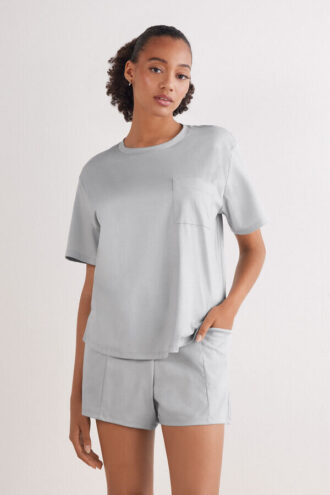 Shorts in cotone pregiato