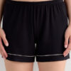 Shorts in modal con bordi a contrasto