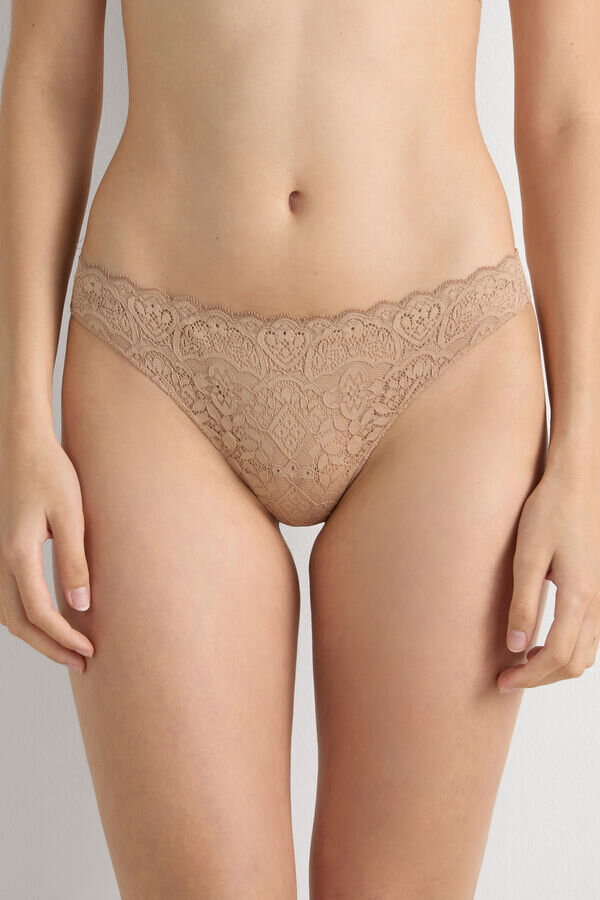 Slip Brazilian in microfibra e pizzo Slip Brazilian in microfibra e pizzo