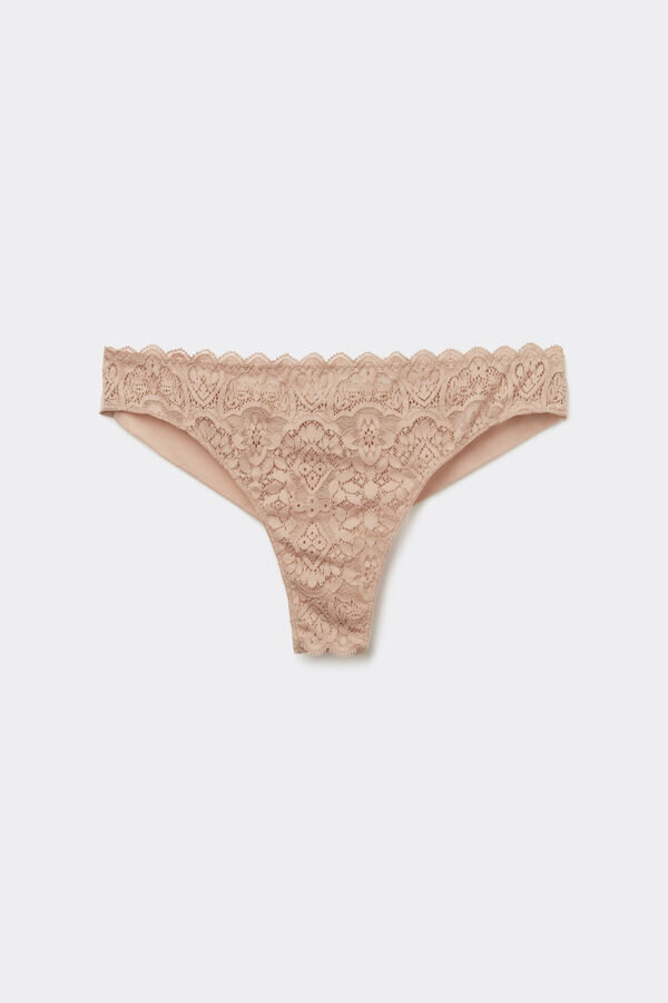 Slip Brazilian in microfibra e pizzo Slip Brazilian in microfibra e pizzo
