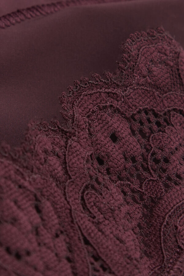 Slip Brazilian in microfibra e pizzo Slip Brazilian in microfibra e pizzo
