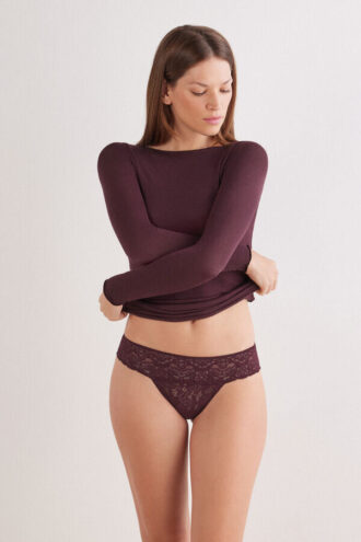 Slip Brazilian in pizzo