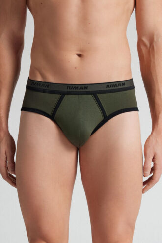 Slip da uomo in cotone superiore con logo