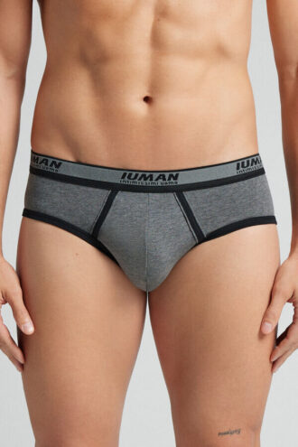 Slip da uomo in cotone superiore con logo