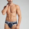 Slip da uomo in cotone superiore con logo Slip da uomo in cotone superiore con logo