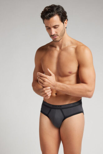 Slip da uomo in cotone superiore con logo