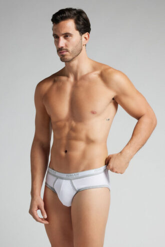 Slip da uomo in cotone superiore con logo