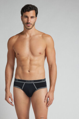 Slip da uomo in cotone superiore con logo