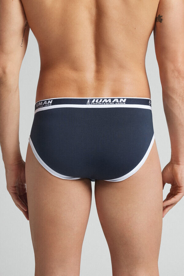 Slip da uomo in cotone superiore con logo Slip da uomo in cotone superiore con logo