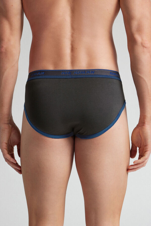 Slip da uomo in cotone superiore con logo Slip da uomo in cotone superiore con logo