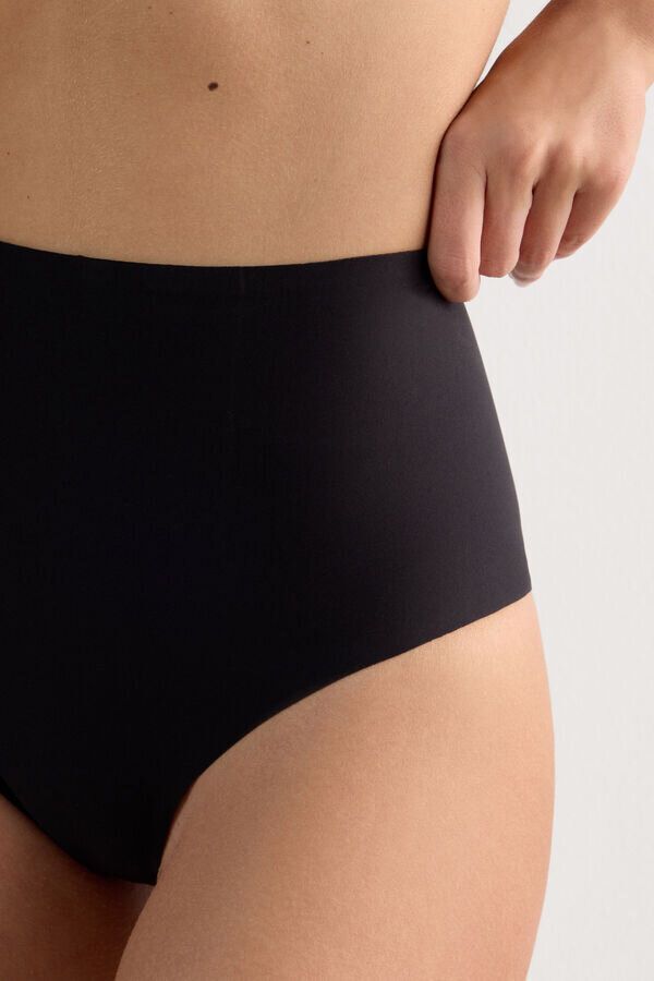 Slip French Knickers in microfibra con bordi grezzi Slip French Knickers in microfibra con bordi grezzi