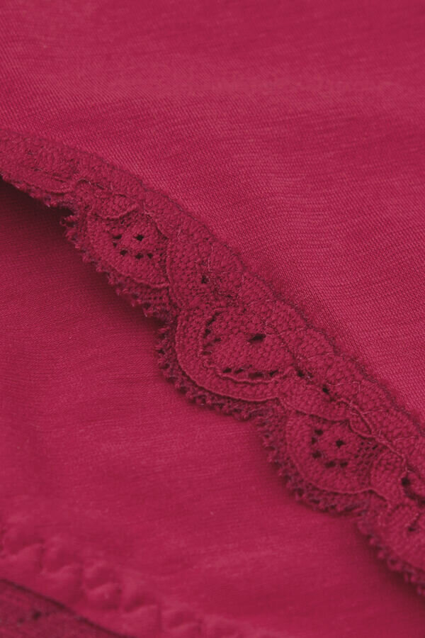 Slip in cotone e pizzo Slip in cotone e pizzo