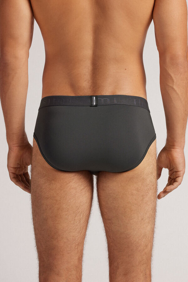 Slip in microfibra con dettaglio logo Slip in microfibra con dettaglio logo