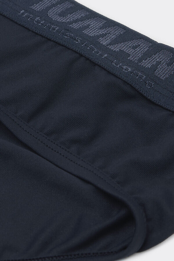 Slip in microfibra con logo Slip in microfibra con logo