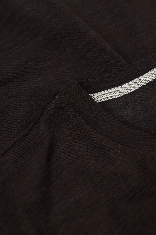 T-shirt a maniche corte in lana merino elasticizzata T-shirt a maniche corte in lana merino elasticizzata