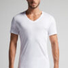 T-shirt con scollo a V in cotone extrafine superiore