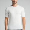 T-shirt in maglia di cotone fiammato