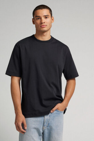 T-shirt oversize in cotone interlock
