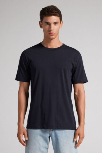 T-shirt regular fit in cotone extrafine superiore