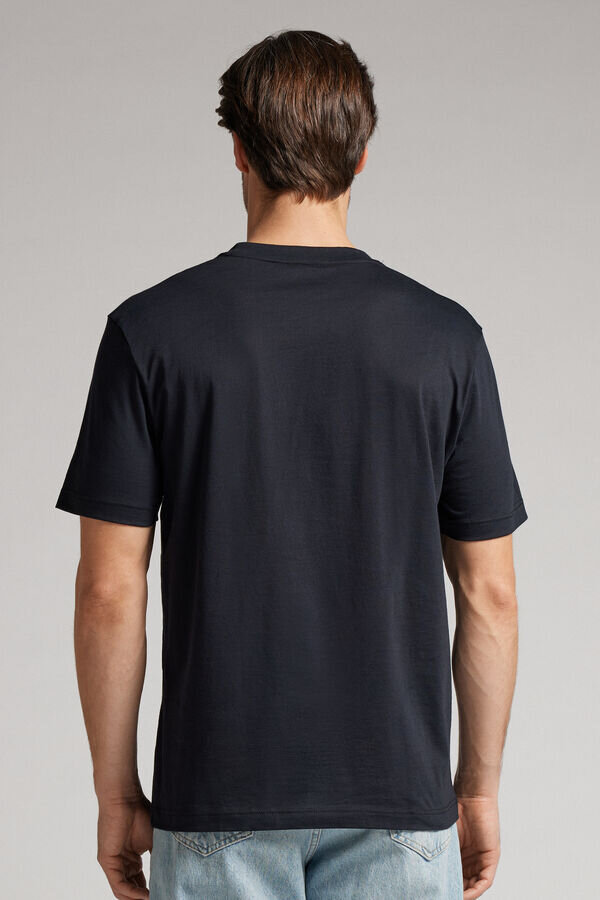 T-shirt regular fit in cotone extrafine superiore T-shirt regular fit in cotone extrafine superiore