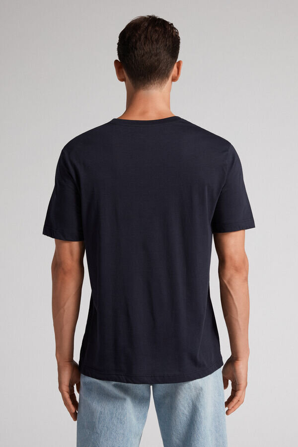 T-shirt regular fit in cotone extrafine superiore T-shirt regular fit in cotone extrafine superiore