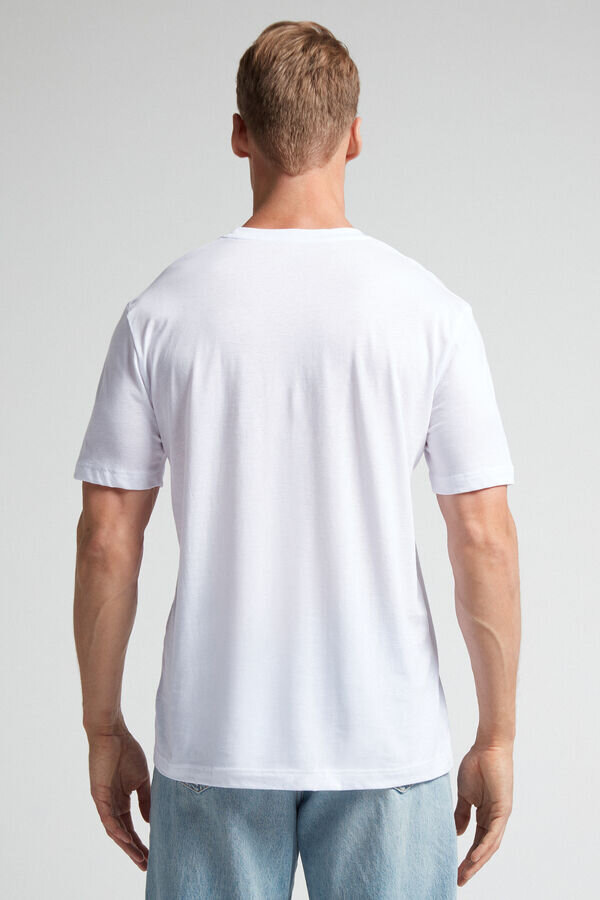 T-shirt regular fit in cotone extrafine superiore T-shirt regular fit in cotone extrafine superiore