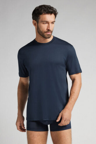T-shirt superleggera in cotone mercerizzato premium