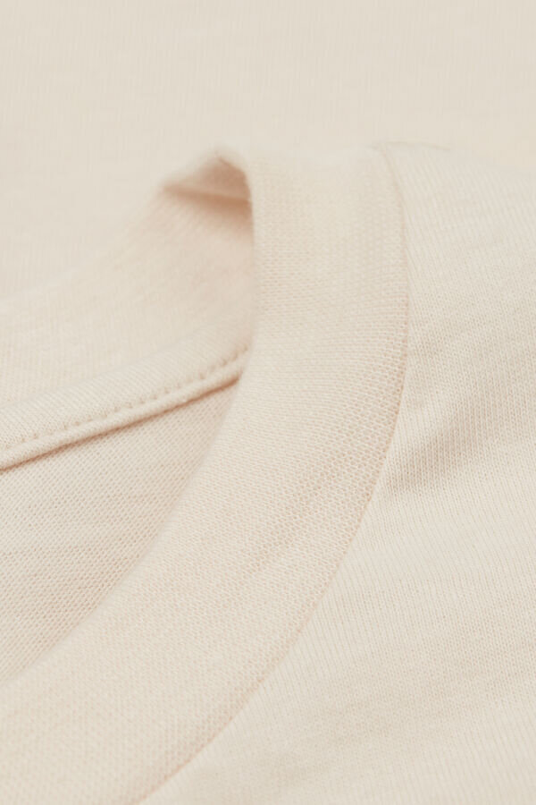 Top a maniche corte in cotone dalla vestibilità squadrata Top a maniche corte in cotone dalla vestibilità squadrata