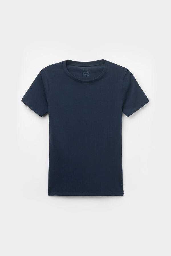 Top a maniche corte in cotone elasticizzato di alta qualità Top a maniche corte in cotone elasticizzato di alta qualità