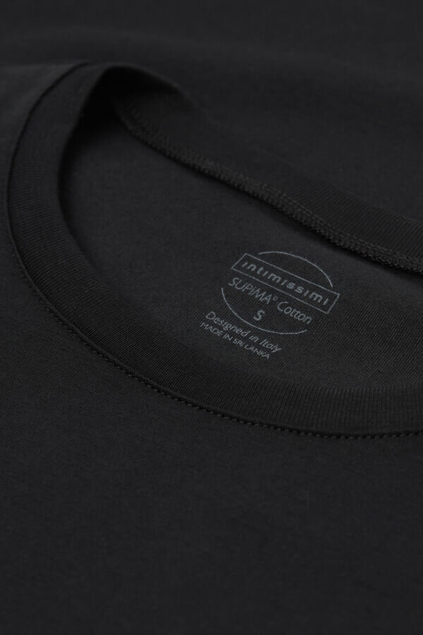 Top a maniche corte in cotone elasticizzato di alta qualità Top a maniche corte in cotone elasticizzato di alta qualità