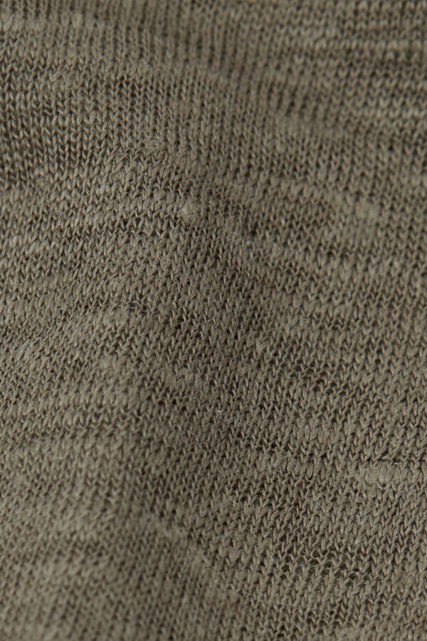 Top a maniche corte in puro lino Top a maniche corte in puro lino