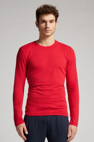 Top a maniche lunghe in modal e cashmere