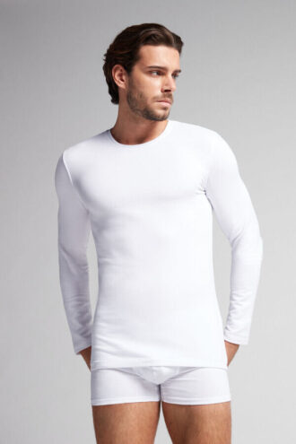 Top a maniche lunghe in modal e cashmere