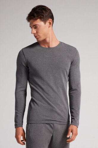 Top a maniche lunghe in modal e cashmere
