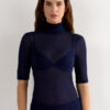 Top con collo alto in Ultranatural con cashmere Top con collo alto in Ultranatural con cashmere