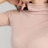 Top con collo alto in Ultranatural con cashmere Top con collo alto in Ultranatural con cashmere