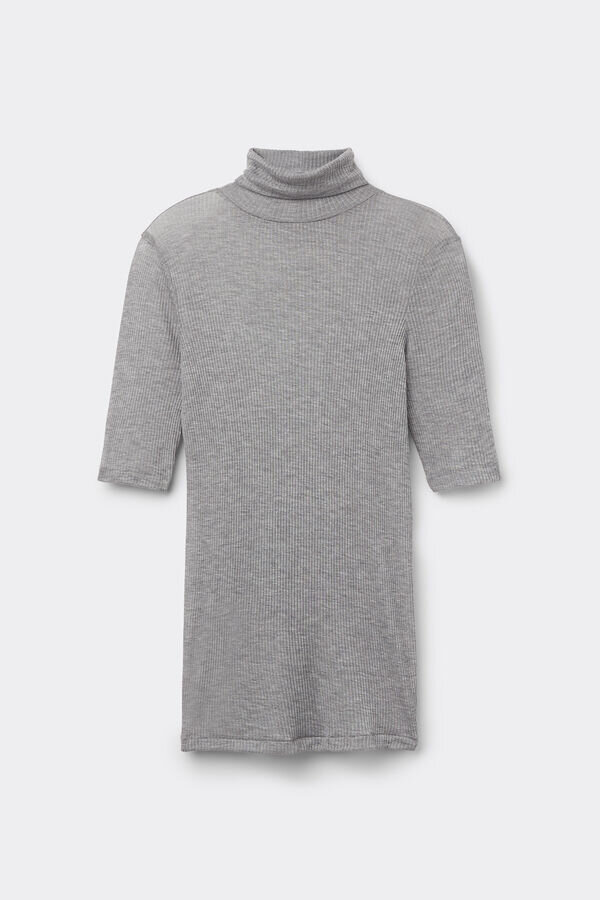 Top con collo alto in Ultranatural con cashmere Top con collo alto in Ultranatural con cashmere