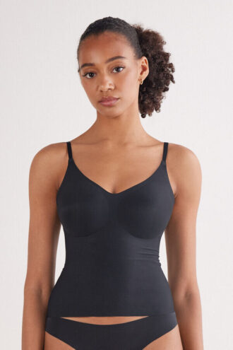 Top con reggiseno Eri in microfibra