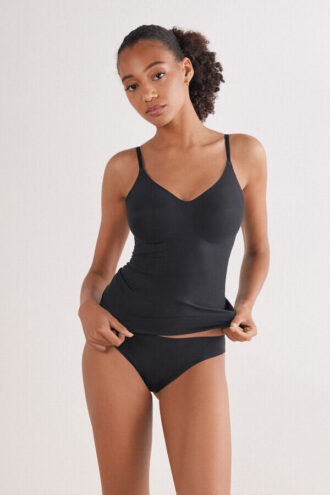 Top con reggiseno Eri in microfibra