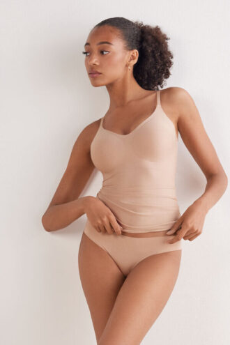 Top con reggiseno Eri in microfibra