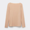 Top con scollo a barchetta in cotone ultraleggero
