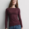 Top con scollo a barchetta in maglia a trecce ultraleggera con cashmere