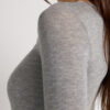 Top con scollo a V in modal ultraleggero con cashmere