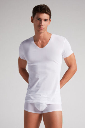 Top in micromesh senza cuciture