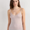 Top in misto cashmere ultraleggero modal con pizzo